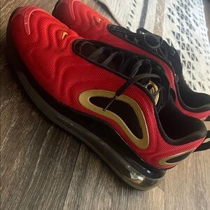 Nike Women’s Red and Gold Sneakers